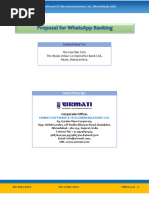 Proposal For Whatsapp Banking