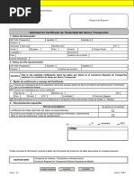 Solicitud de Certificado de Titularidad Del Abono Transportes