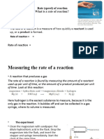 New Rate of Reaction Year 9