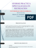 Informe Practica Especializada en Recreacion