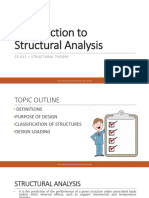 Introduction To Structural Analysis