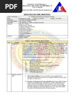 3rd SANGGUNIANG KABATAAN REGULAR MEETING - MINUTES OF THE MEETING