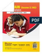 Jee Main Paper (Maths) (10-4-2023) Morning