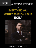 FREE ECBA Mock Questions + Exam Info - July 2021 Edition