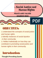 Catch Up Friday 4 Peace Values Social Justice and Human Rights