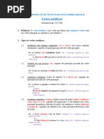 Verbos Auxiliares - T Compostos - V Passiva - Temporais - Aspetuais - Modais