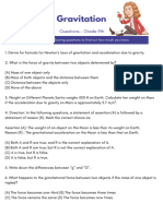 Gravitation - Grade 9th - Questions