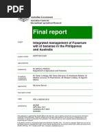 Integrated Management of Fusarium Wilt of Bananas in The Philippines and Australia - Final Report