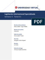 Vargas Padilla. Merci Tarea 6.1 Legislación Internacional Especializada Derecho Sindical