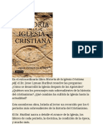 Historia de La Iglesia Cristiana