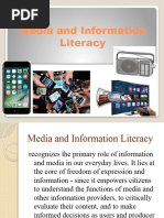 Media and Information Literacy