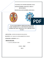 Informe Final de Riesgos Geologicos Por Flujo de Lodo y Detritos de La Cuenca de Qorimarca-1