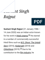 Sushant Singh Rajput - Wikipedia