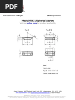 Metric DIN 6319 Spec