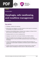 Practice Alert Dysphagia Safe Swallowing and Mealtime Management