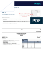 Engineering Graphics and Design 2/2 Grade 10 TASK 7.2 November Examination 2021