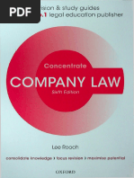 Company Law (Concentrate) (2020)