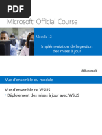 Microsoft Official Course: Implémentation de La Gestion Des Mises À Jour