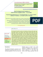 Design, Development and Evaluation of Solar Powered Aeroponic System - A Case Study