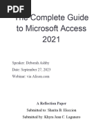 The Complete Guide To Microsoft Access 20211