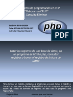 Sesion 0402 CRUD CON HTML - PHP - MYSQL Eliminar y Borrar