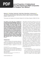 Study On Mechanical Properties of Unidirectional Continuous Carbon Fiber-Reinforced PEEK Composites Fabricated by The Wrapped Yarn Method