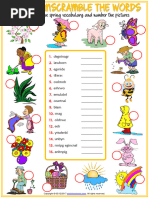 Seasons Vocabulary Esl Unscramble The Words Worksheets For Kids