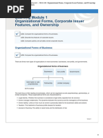 LM01 Organizational Forms, Corporate Issuer Features, and Ownership