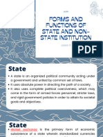 Lesson 6 Forms and Functions of State and Non-State Institution