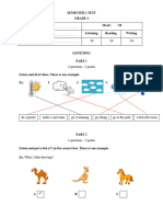 De KT Semester 1 - Tieng Anh 4 I-Learn Smart Start - Key