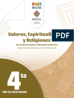 4to Año de Escolaridad - Valores, Espiritualidades y Religiones (2024)