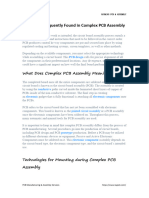 Problems Frequently Found in Complex PCB Assembly