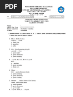 Soal Sumatif PAS Bahasa Inggris Kelas I Semester 1 Fix