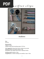 Pacifier Clips - EnGLISH