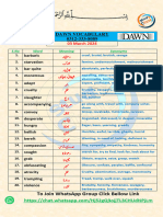 Dawn Vocab 03-March-2024