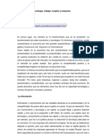 Cast Ells Manuel - Globalizacion Tecnologia Trabajo, Empleo y Empresa