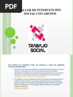 Taller de Intervención Social Con Grupos