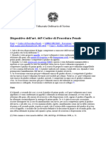 Artt.665-666-673 Codice Di Procedura Penale