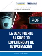 Libro USAC FRENTE AL COVID 19 EXPERIENCIAS DE INVESTIGACIÓN