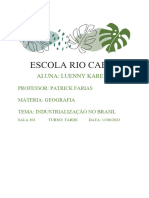 Escola Rio Caeté: Aluna: Luenny Karenn