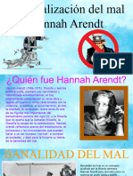 La Banalización Del Mal Hannah Arendt