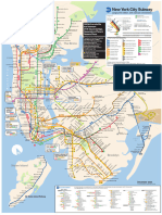 Large Type Subway Map