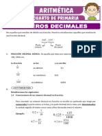 Numeros Decimales para Cuarto de Primaria