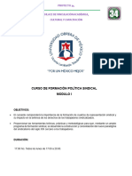 Formación Política Sindical Modulo I