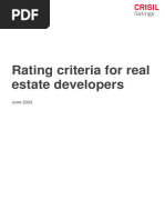 CRISILs Rating Criteria For Real Estate Developers