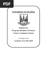 Mu Tybsc CS Syllabus 2023