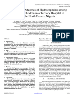 Management Outcomes of Hydrocephalus Among Under Five Children in A Tertiary Hospital in Gombe North Eastern Nigeria