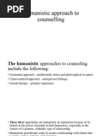 Humanistic Approach To Counselling