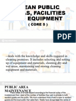 CORE 5 Clean Public Areas, Facilities and Equipment