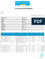 Current & Saving Account Statement: M M Exports 47/37 Nauthonnu Street Thirumazhisai Thiruvallur Chennai